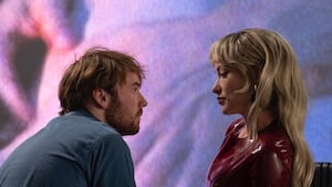 Cooper Hoffman and Olivia Wilde appear in I Want Your Sex by Gregg Araki, an official selection of the 2026 Sundance Film Festival. Courtesy of Sundance Institute | photo by Lacey Terrell