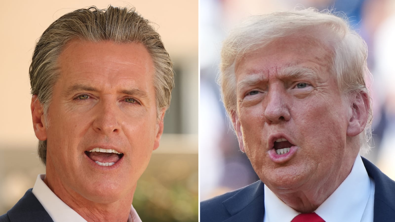 Newsom and Trump