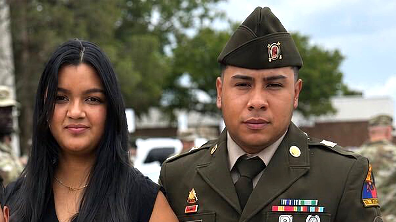 Cristy Maryori Villafranca-Trejo and Army Sgt. Hedar Leonel Turcios Juárez.