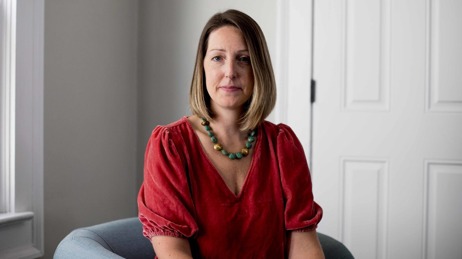 A picture of Dr. Caitlin Bernard, to whom the state of Indiana denied a prestigious award after the state’s attorney general targeted her over an abortion she performed on a 10-year-old rape victim.