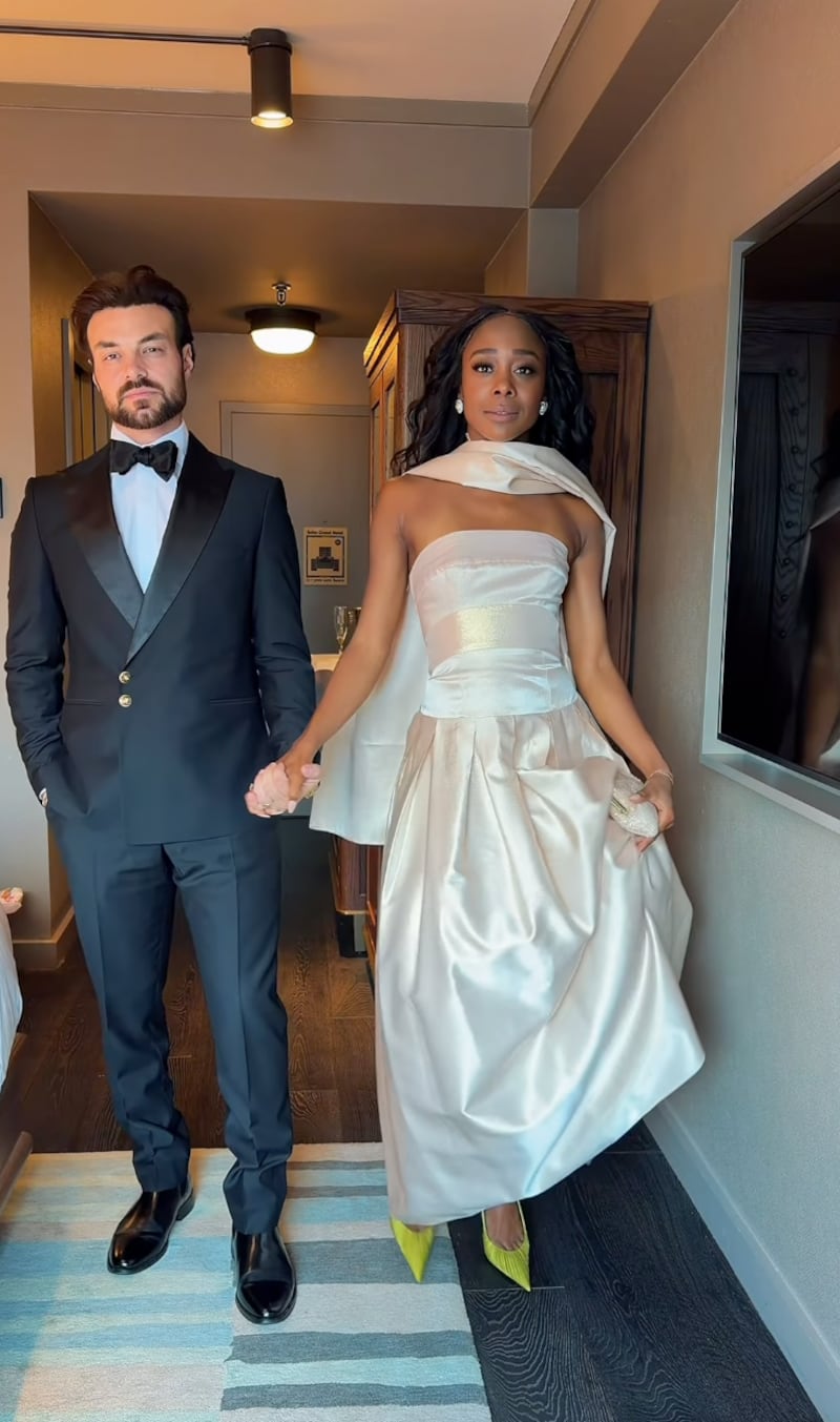 Tori Evans and her husband.