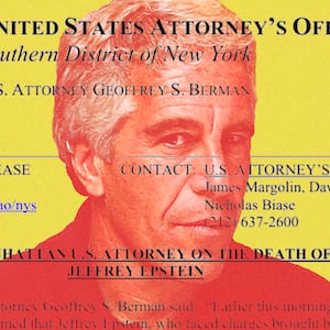 Jeffrey Epstein photo illustration