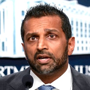 FBI Director Kash Patel holds a press conference to discuss Tren de Aragua developments at the Department of Justice in Washington, D.C., U.S., July 1, 2026.