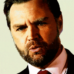 JD Vance with confetti