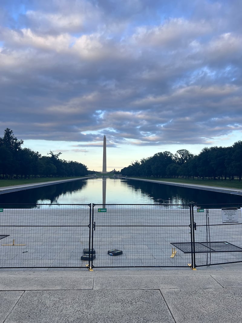 The Lincoln Memorial reflecting pool in D.C.