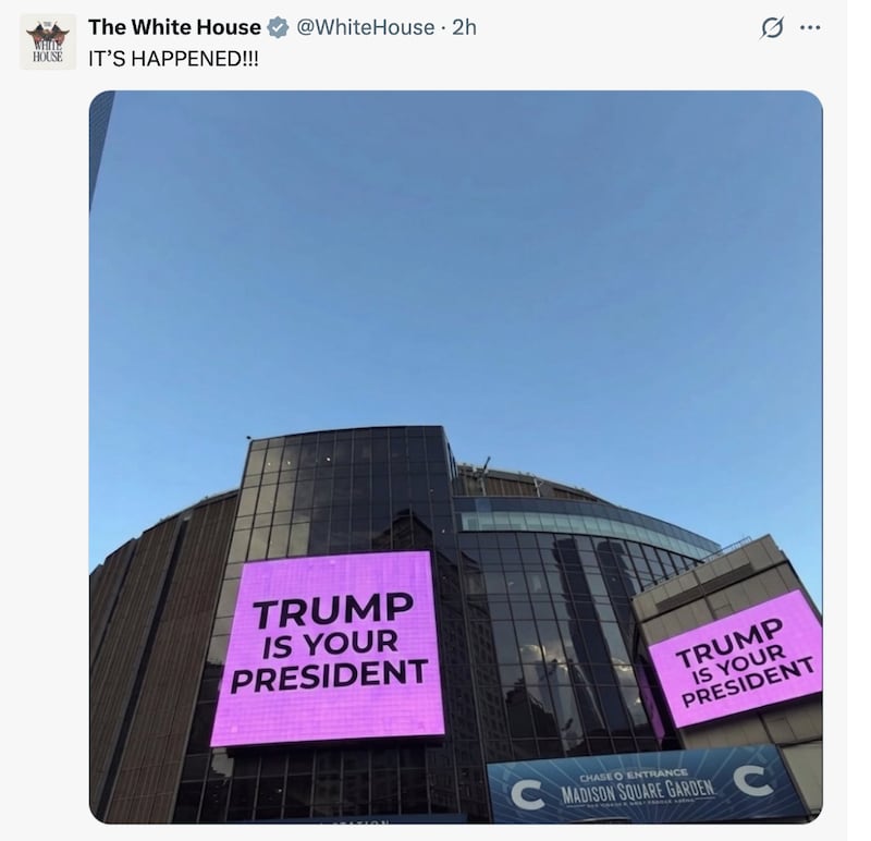 The White House has some news for the public via a tweet.