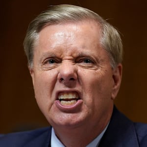 WASHINGTON, DC - SEPTEMBER 27:   U.S. Sen. Lindsey Graham speaks during testimony by U.S. Supreme Court nominee Brett Kavanaugh before the Senate Judiciary Committee at the Dirksen Senate Office Building on Capitol Hill September 27, 2018 in Washington, DC. Christine Blasey Ford,  a professor at Palo Alto University and a research psychologist at the Stanford University School of Medicine, has accused Kavanaugh of sexually assaulting her during a party in 1982 when they were high school students in suburban Maryland.  (Photo by Andrew Harnik-Pool/Getty Images)
