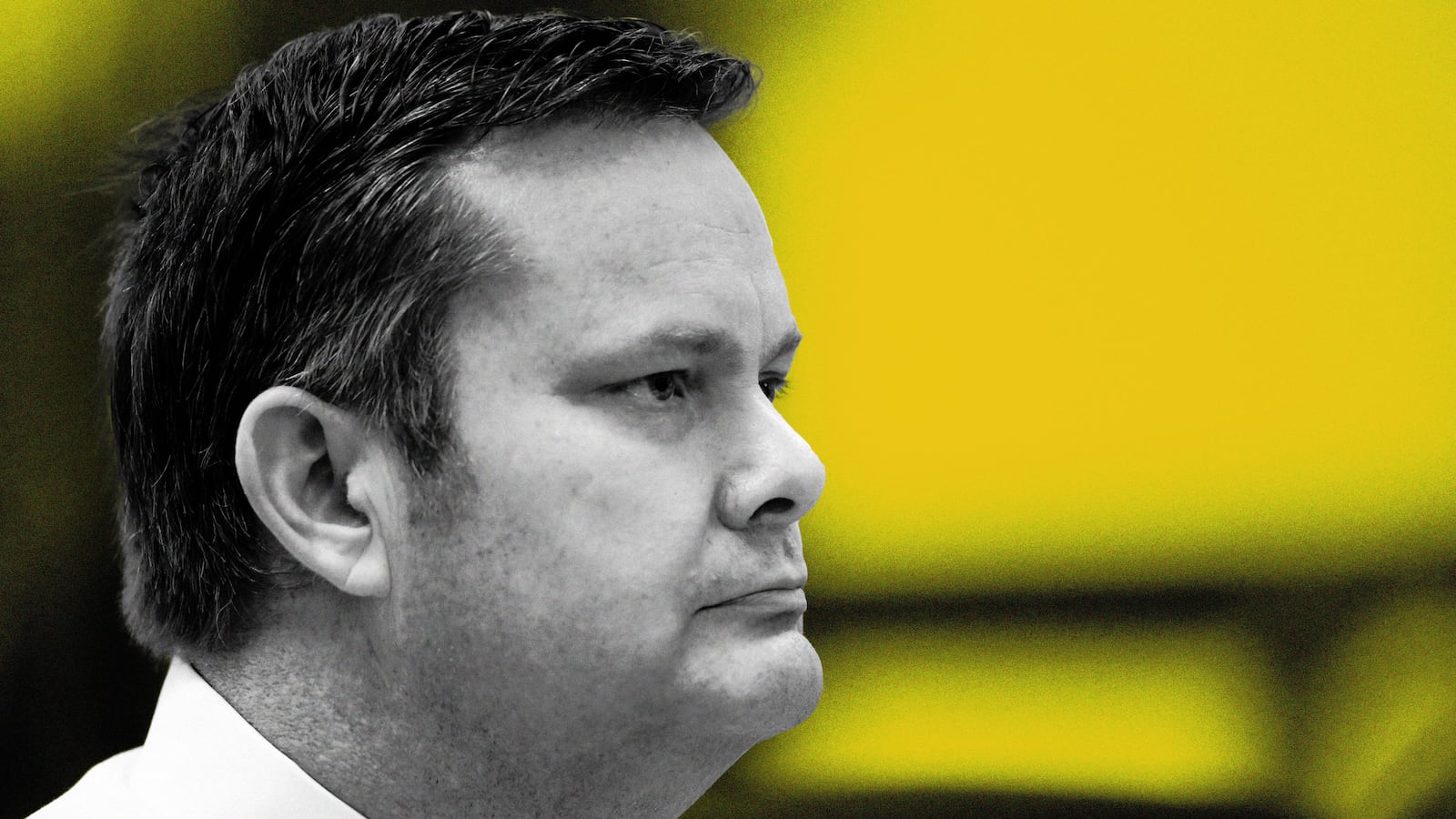 An illustration including a photo of Chad Daybell