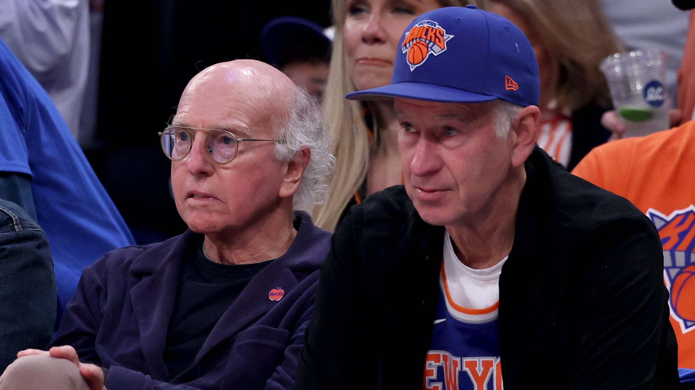 Larry David Reaction to Knicks Victory Stuns Jimmy Kimmel