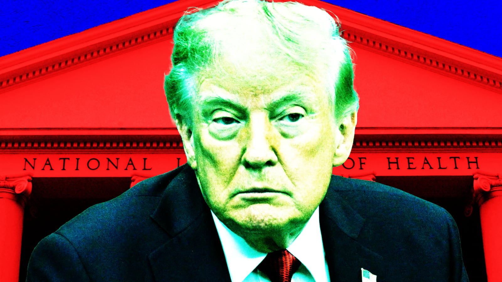 Donald Trump, NIH photo illustration