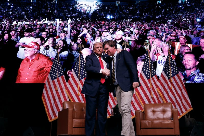 Reports have suggested that Trump is being urged to tackle the growing disruption around Carlson.