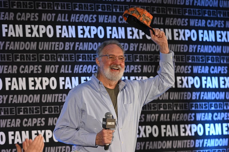 Randy Quaid speaks on stage during Fan Expo Chicago 2025 on August 17, 2025 in Rosemont, Illinois.