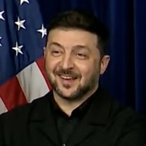 Donald Trump and Volodymyr Zelensky