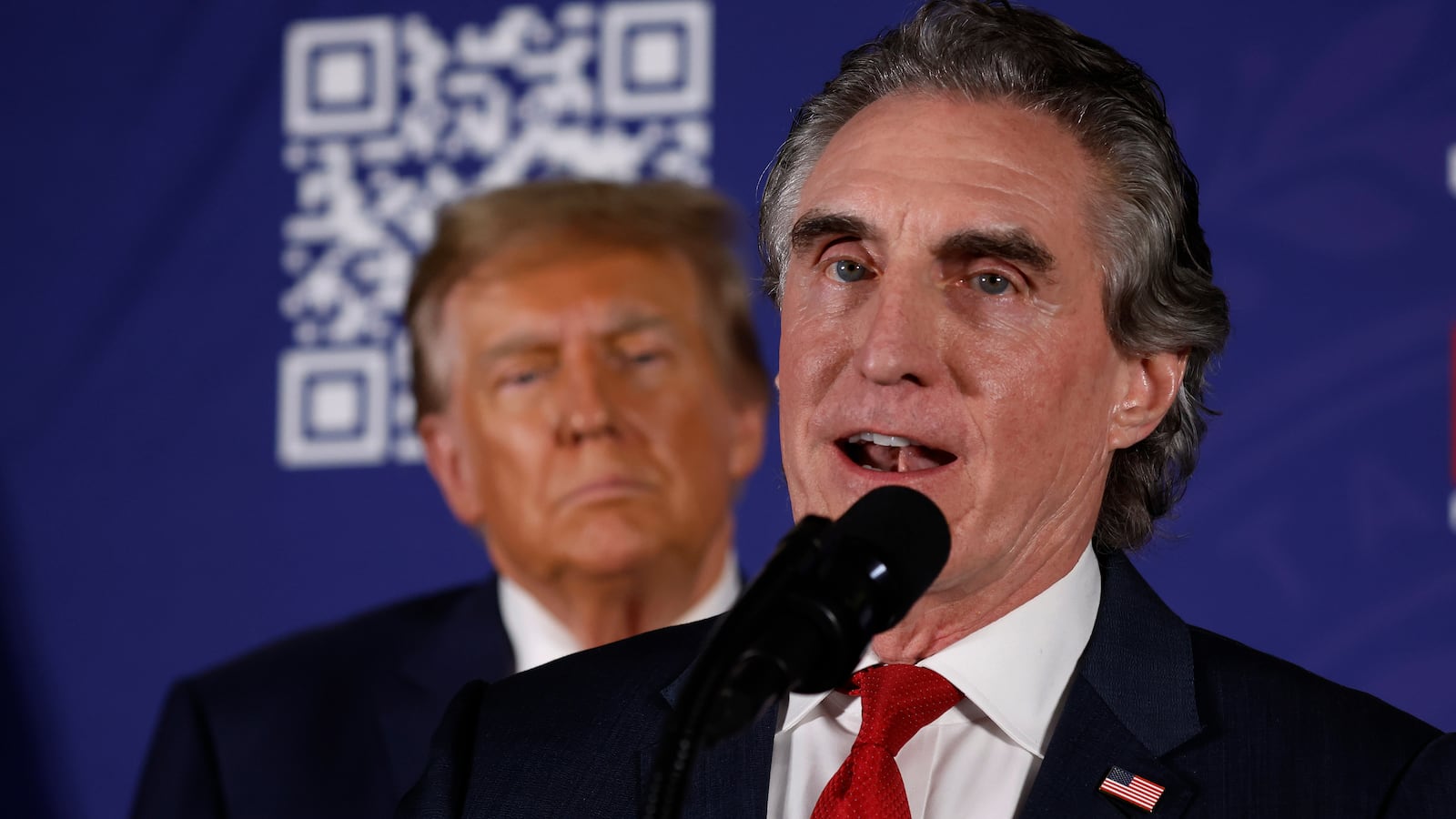 Interior Secretary Doug Burgum and President Donald Trump.