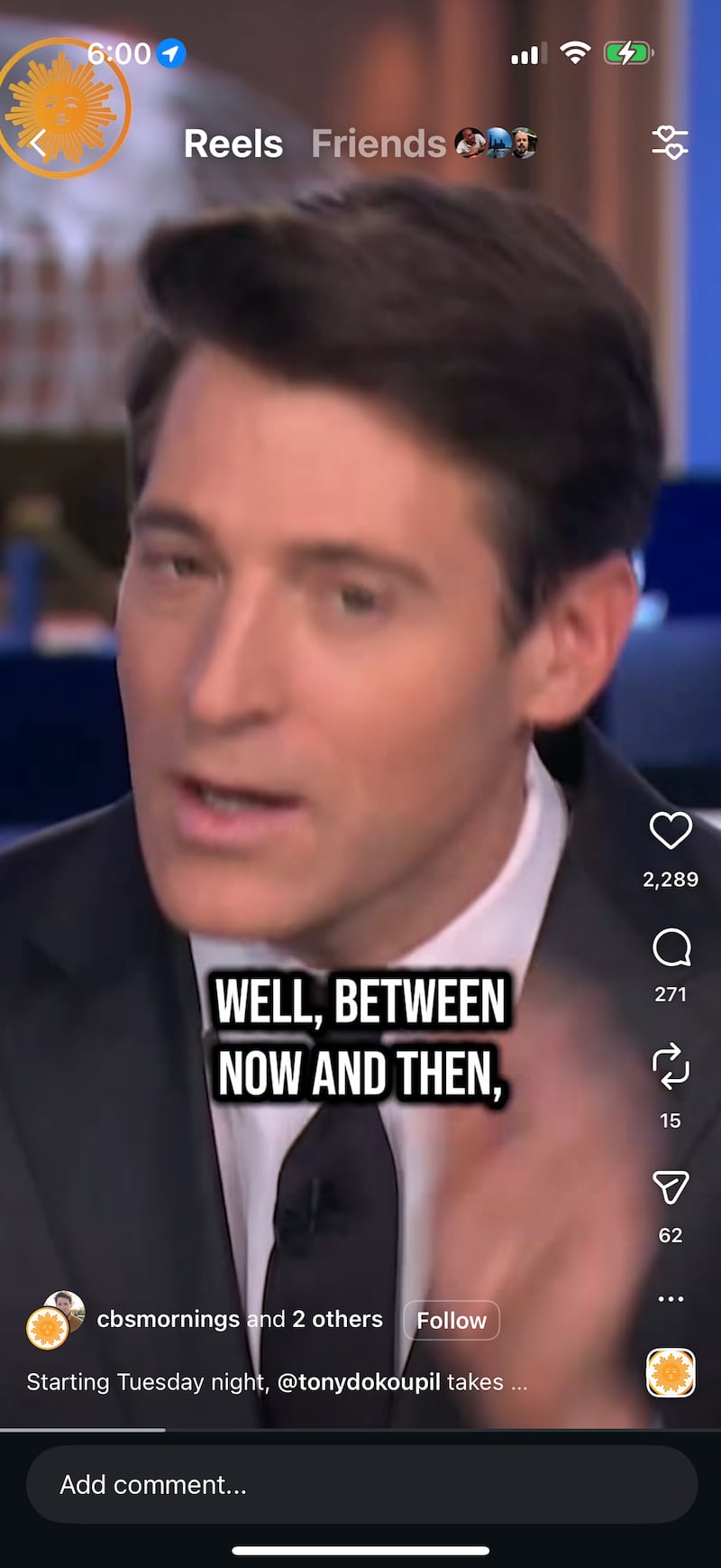 Instagram post quoted in the story.