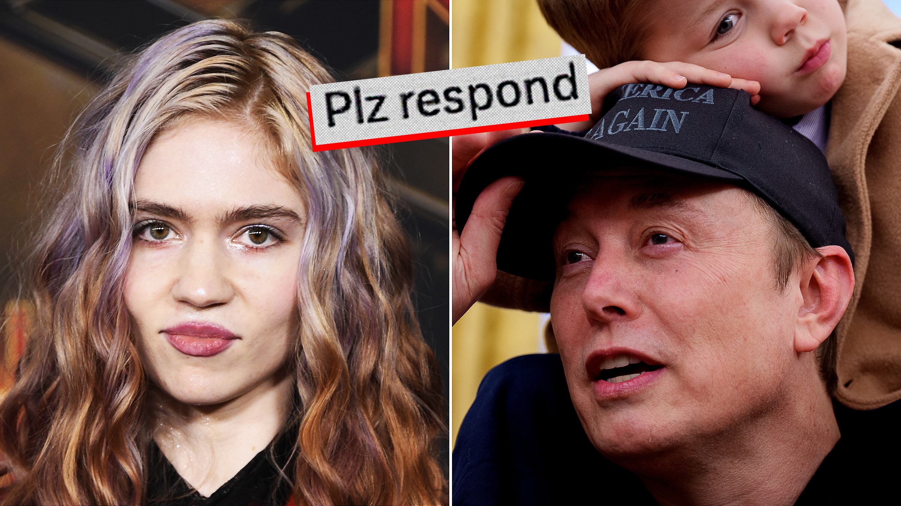 Grimes urgently pleas for Musk to contact her.