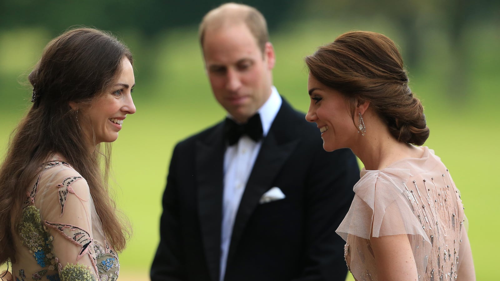 Prince William and Kate Middleton with Rose Hanbury, the Marchioness of Cholmondeley, in 2016