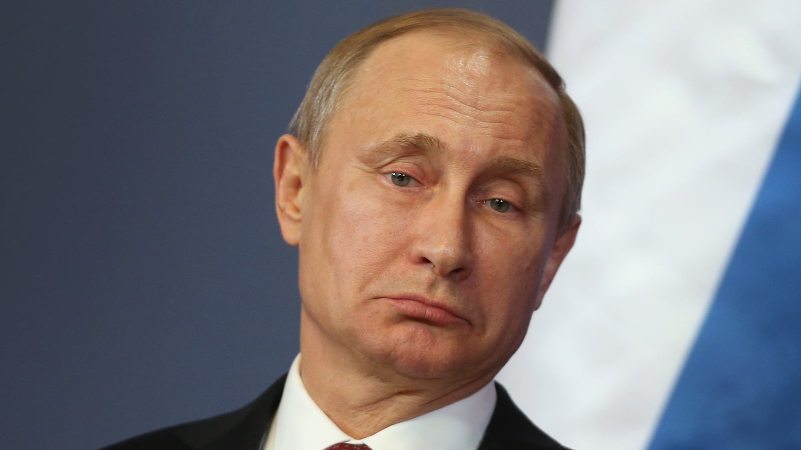 BUDAPEST, HUNGARY - FEBRUARY 17: Russian President Vladimir Putin speaks to the media with Hungarian Prime Minister Viktor Orban at Parliament on February 17, 2015 in Budapest, Hungary. Putin is in Budapest on a one-day visit, his first visit to an EU-member country since he attended ceremonies marking the 70th anniversary of the D-Day invasions in France in June, 2014. (Photo by Sean Gallup/Getty Images)