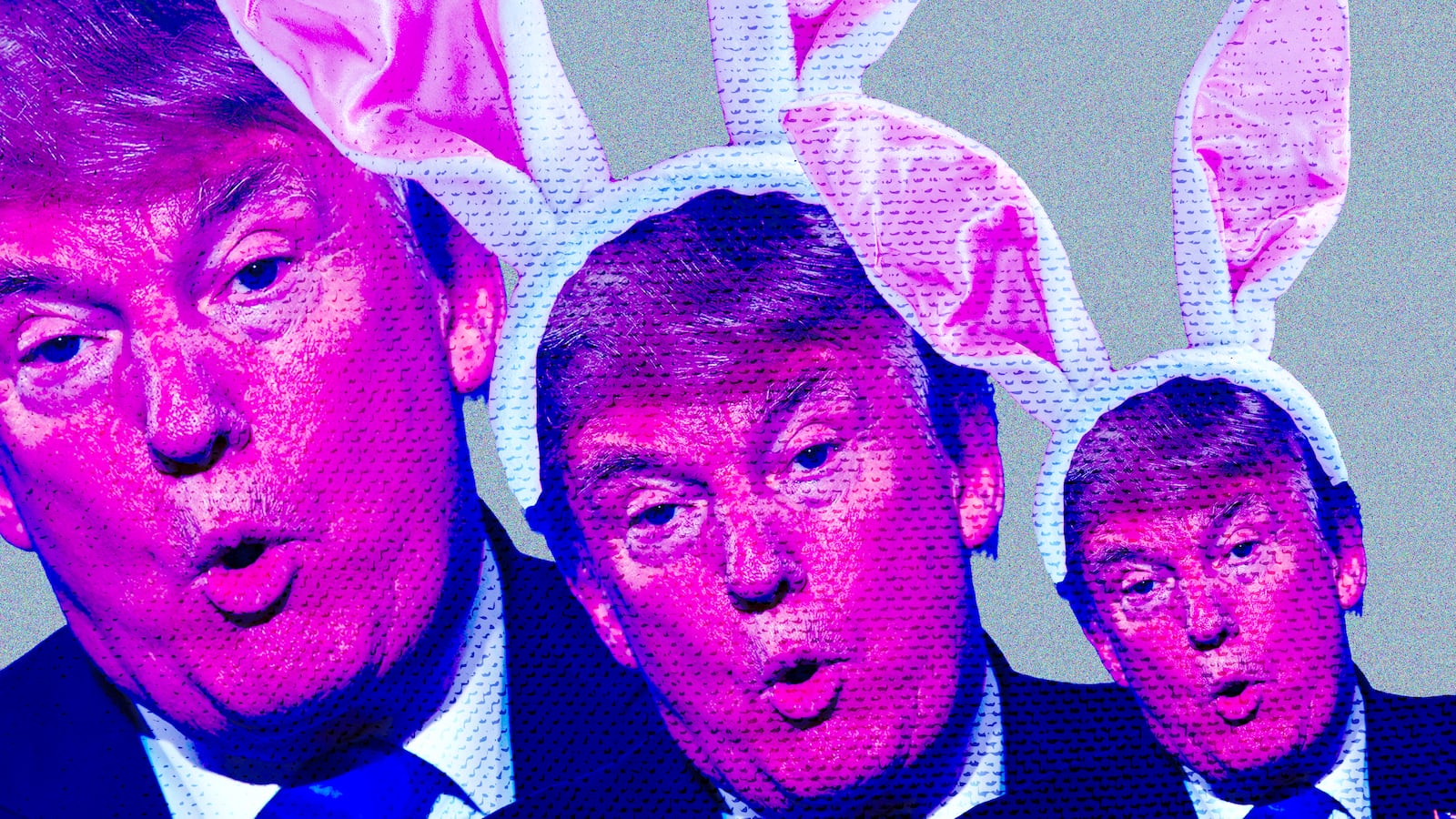 Donald Trump bunny illustration