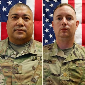 Chief Warrant Officer 3 Robert M. Marzan and Major Jeffrey R. O’Brien