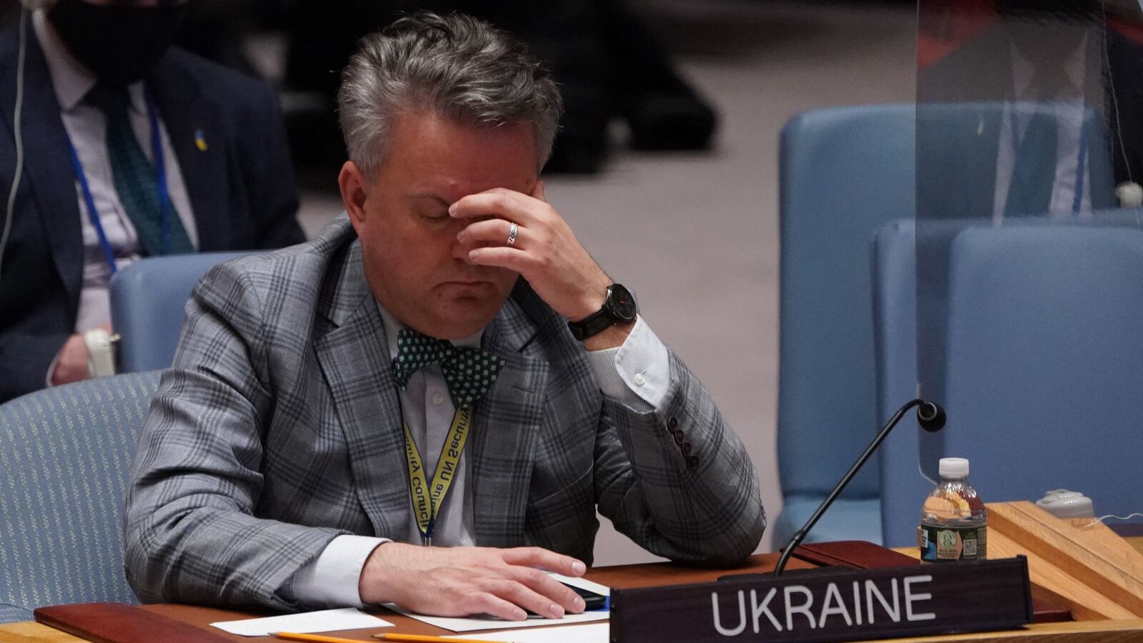 Ukraine's UN Ambassador Sergiy Kyslytsya