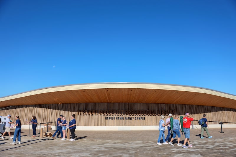 MEDORA, NORTH DAKOTA - JULY 04: A view of the venue during the Inaugural Events Of The Theodore Roosevelt Presidential Library on July 03, 2026 in Medora, North Dakota. (Photo by Tasos Katopodis/Getty Images for Theodore Roosevelt Presidential Library)