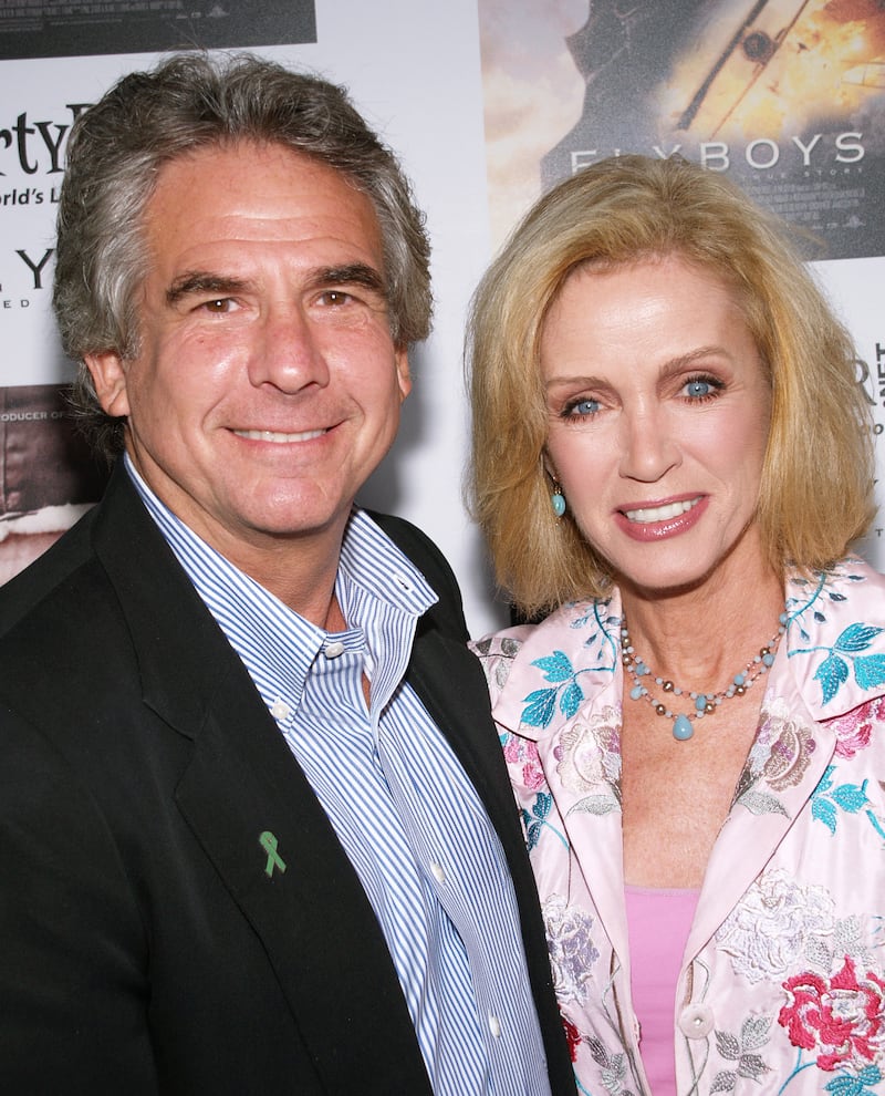 Donna Mills and Larry Gilman during "Flyboys" Los Angeles Screening - Arrivals at Academy of Motion Picture Arts & Sciences in Beverly Hills, California, United States. (Photo by Michael Tran/FilmMagic)