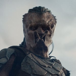 A photo still from 'Predator: Badlands'
