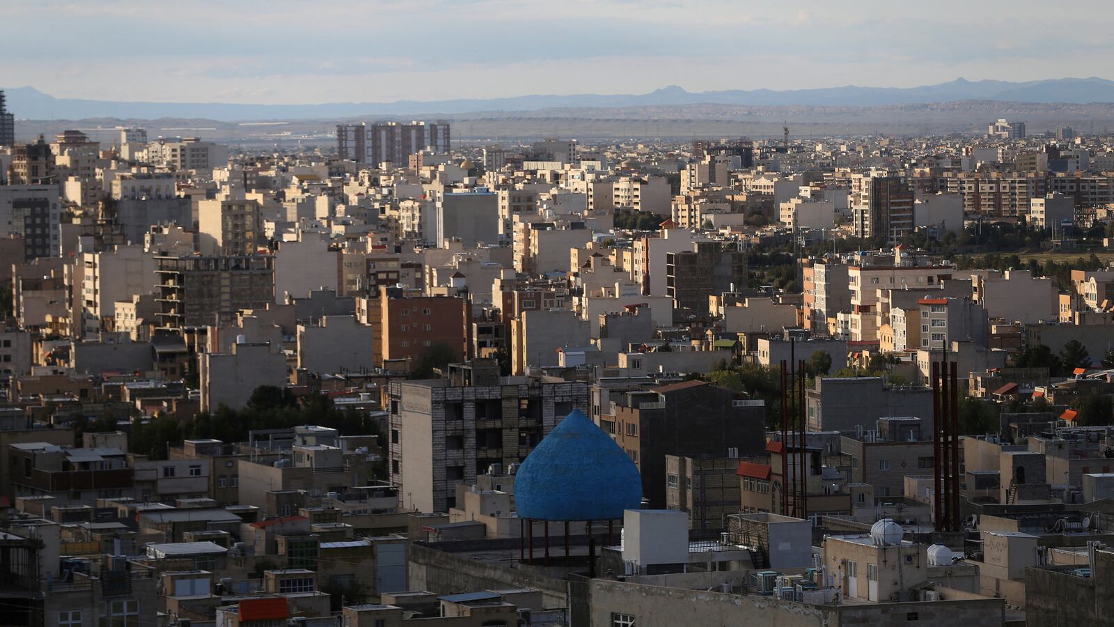 General view of Qom city, Iran, March 24, 2020.