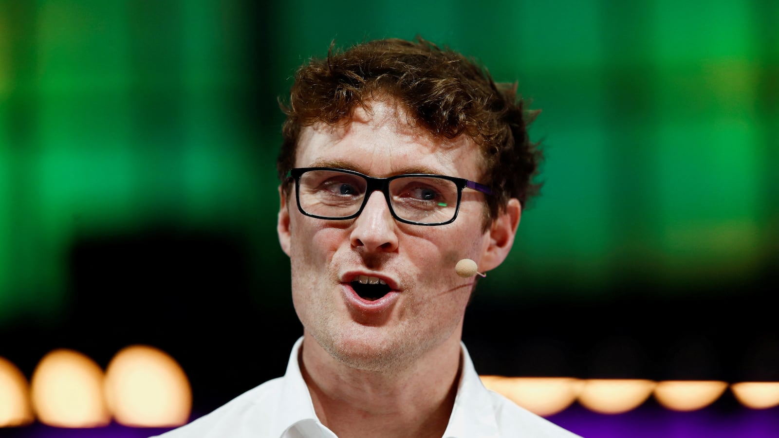 Web Summit cofounder Paddy Cosgrave speaks during a conference in Lisbon, Portugal, in 2022.