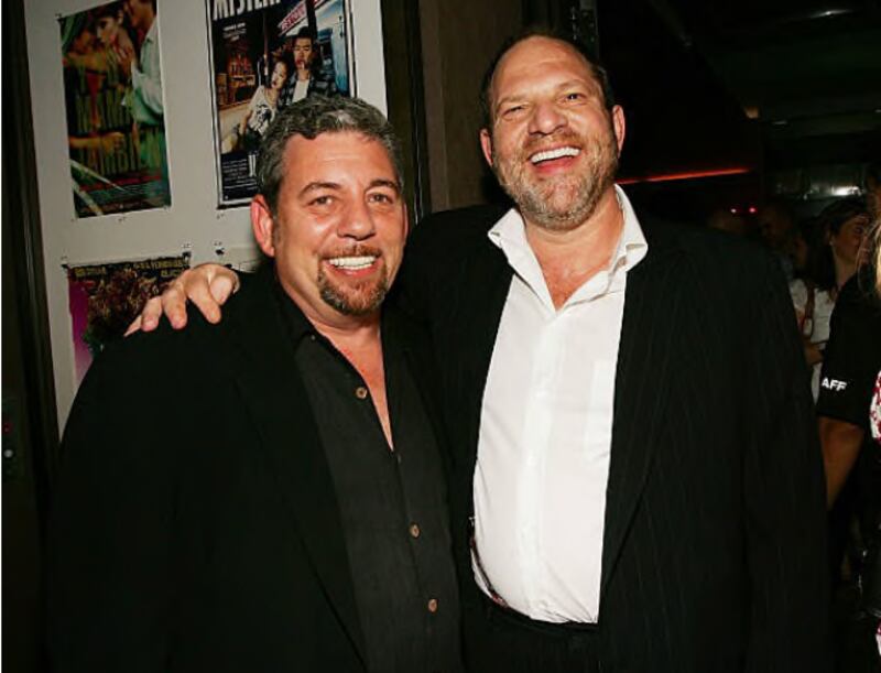A photo of Dolan and Weinstein together in 2005.