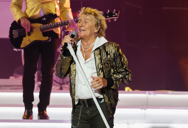 Rod Stewart performs at Northwell at Jones Beach Theater on July 31, 2026, in Wantagh, New York.