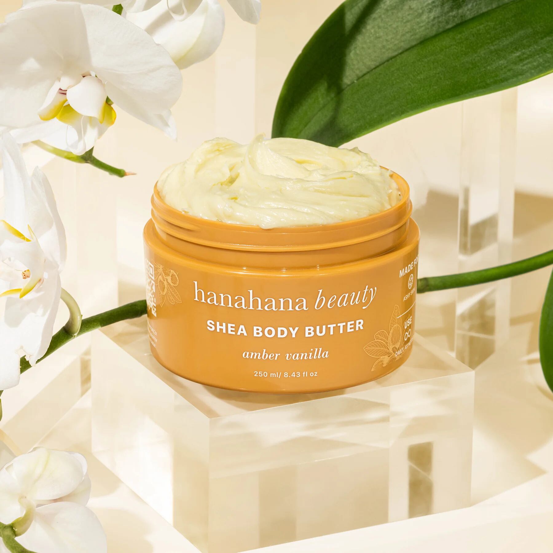 Hanahana Beauty's Shea Body Butter in the scent 'Amber Vanilla'