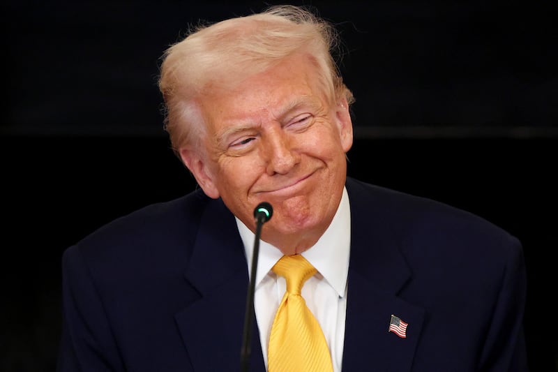 U.S. President Donald Trump attends the White House Crypto Summit at the White House in Washington, D.C., U.S.,  March 7, 2025. REUTERS/Evelyn Hockstein