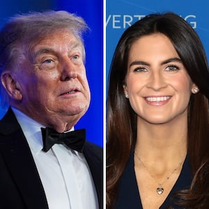 Donald Trump and Kaitlin Collins