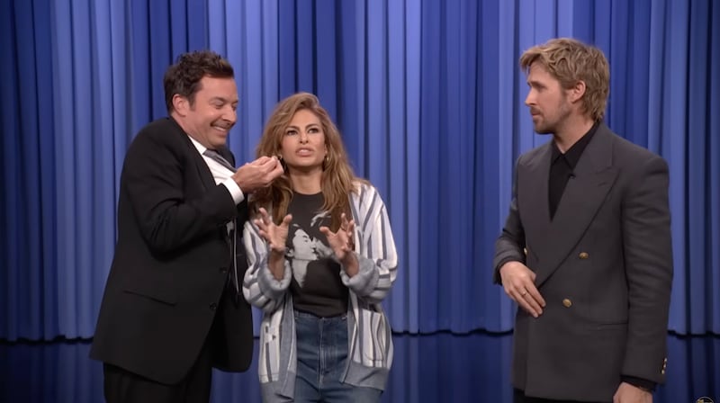 Jimmy Fallon, Eva Mendes, and Ryan Gosling