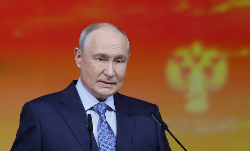 Russia is rethinking negotiations with Ukraine after Moscow got pummeled by strikes, Vladimir Putin announced in a stumbling statement to reporters.
The 73-year-old Russian president appeared confused as he addressed the media in Saint Petersburg in the aftermath of Ukraine’s largest-ever drone attack on Moscow, which occurred on the last day of voting in Russia’s parliamentary elections last weekend.
Putin was seemingly on edge as he spoke to reporters, at times losing his train of thought as he spoke about the strikes.
“What has happened lately is also well known to everyone. On the night of Sept. 19 to 20, that is, on the main voting day, an attempt was made at a massive strike on Moscow,” he said.
Last Sunday, the Russian Ministry of Defense said it shot down more than 1,900 drones, eight guided aerial bombs, eight cruise missiles, and four rockets, killing at least three people and damaging a major oil refinery in Moscow. 
The attack was Ukraine’s biggest one ever, though Kyiv did not confirm the number of drones and projectiles it fired. Ukrainian General Staff later said the main target was the Moscow Oil Refinery, which was forced to halt its output.
“Our long-range responses had a very significant impact in the Moscow region last night,” Zelensky said in a statement on Telegram at the time. He said the facilities targeted were raking in “billions of dollars that sustain the war machine.”
Putin warned Ukraine that there would be consequences.
"They are the ones who started it. Everywhere, on every front. Are these playthings, child's play?" Putin told reporters. "They should therefore be made to feel Russia's retaliatory strikes and understand that no provocative actions, no stirring up the situation to secure a result will work. They're only making things worse for themselves." 
However, Putin maintained that all of Ukraine’s proposals remained “on the table.”
"They are all on the table. It's all possible," he said. "But after everything they have done, we will still have to think carefully about what we need to do in response."
“Judging by everything, the retaliatory actions of the Russian armed forces turned out to be so sensitive and destructive for the enemy that now they are once again actively raising the issue of negotiations on several fronts,” he continued.
Putin also appeared to be at a loss as to why Ukraine has repeatedly targeted the warehouses of Ozon and Wildberries—massive online retailers dubbed the “Amazon of Russia” that sell goods and services equal to about 8.5% of Russia's GDP, according to Reuters.
“Strikes on Wildberries or Ozon warehouses—what is that? What's the point? After that, we started responding to each instance," he said.