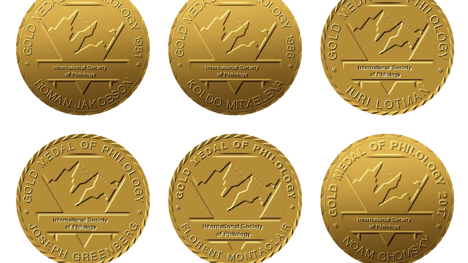 Florent Montaclair's award was exhibited on the website of a non-existent International Society of Philology