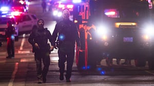 Police officers at Brown University