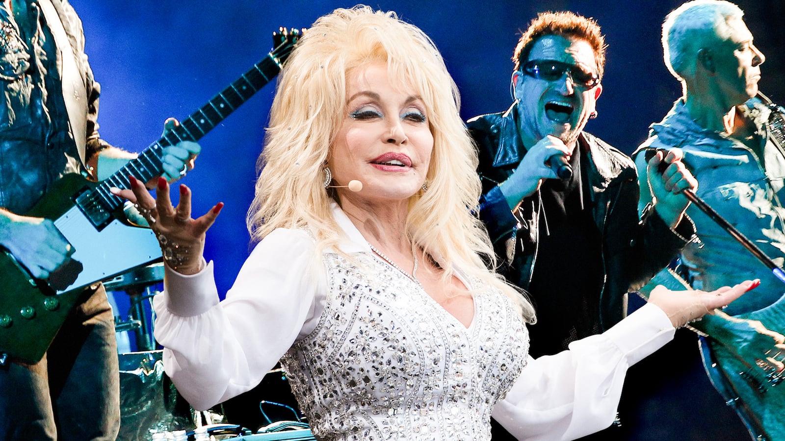 Dolly Parton and U2.