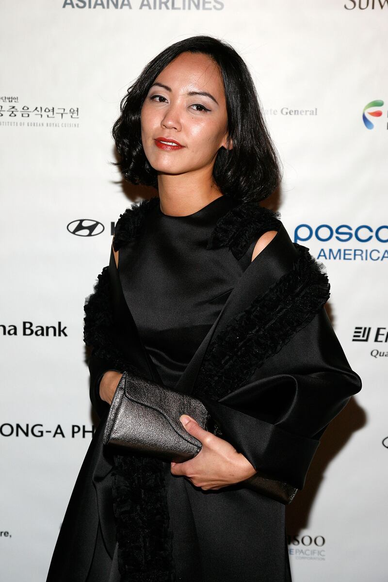 Rina Oh attends King Of Joseon In New York - A Night of Celebrity, Korean Couture and Cuisine at the Great Hall at the Metropolitan Museum of Art on Oct. 3, 2011, in New York City.