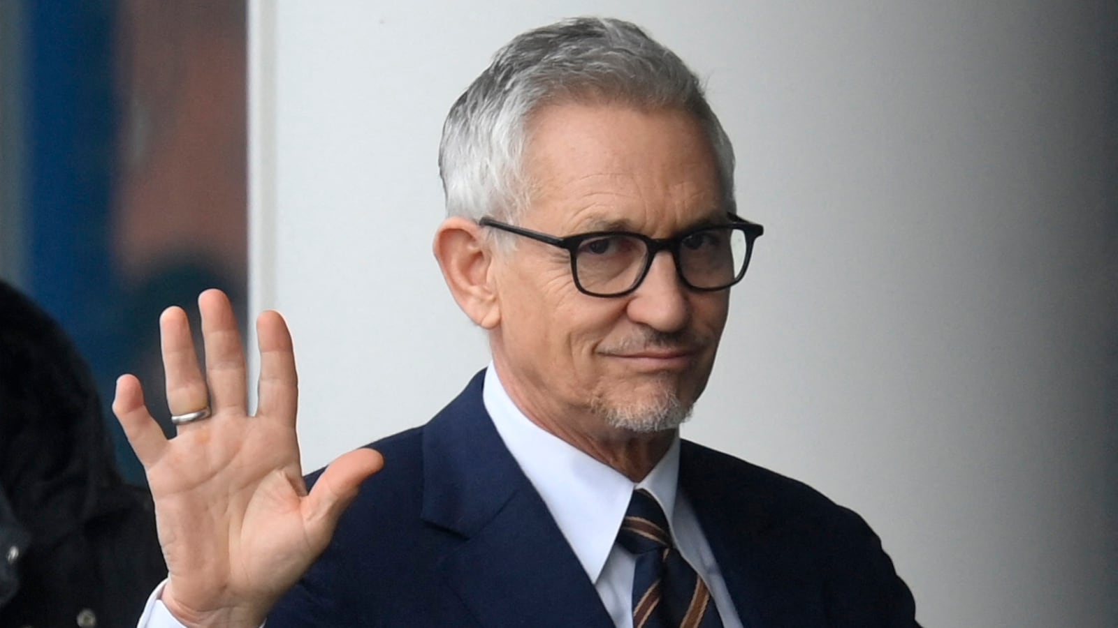 Former player and BBC presenter Gary Lineker arrives at King Power Stadium in Leicester, U.K., on March 11, 2023.