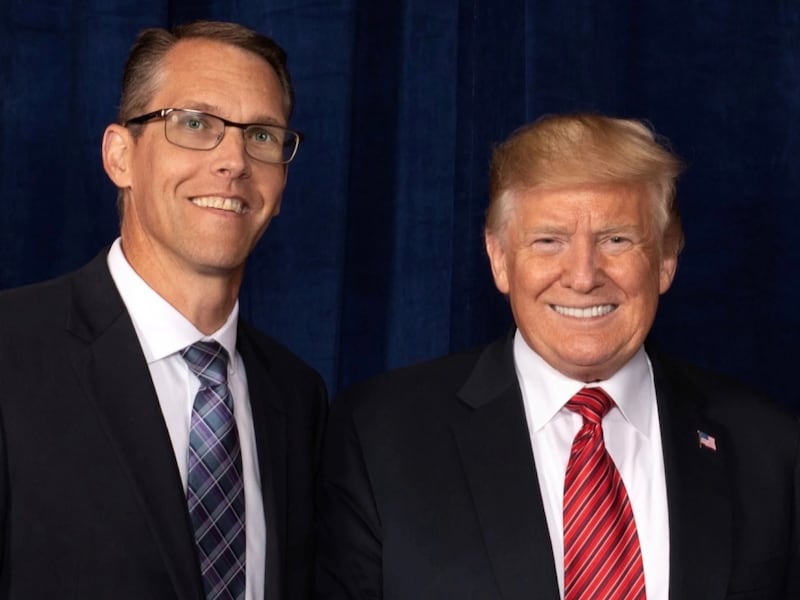 Donald Trump and Randy Feenstra.