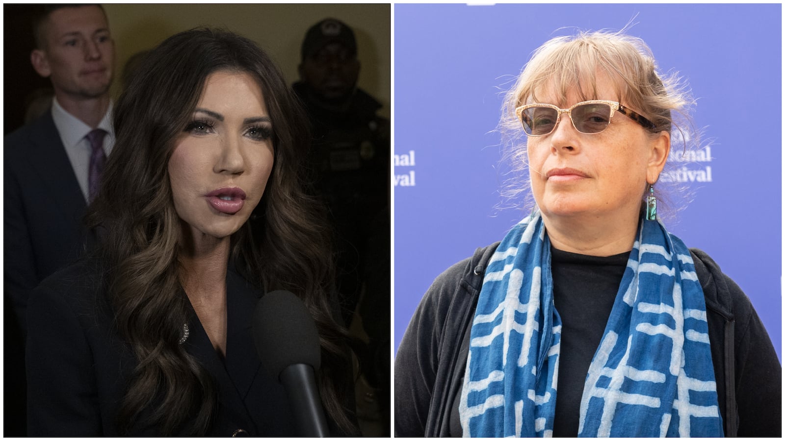 Kristi Noem and Daisy Rockwell