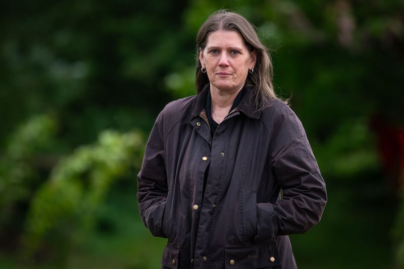 Mary Trump, American psychologist and writer and niece to President of the United States Donald Trump, poses for a photograph at Hay Festival on May 26, 2025 in Hay-on-Wye, Wales.