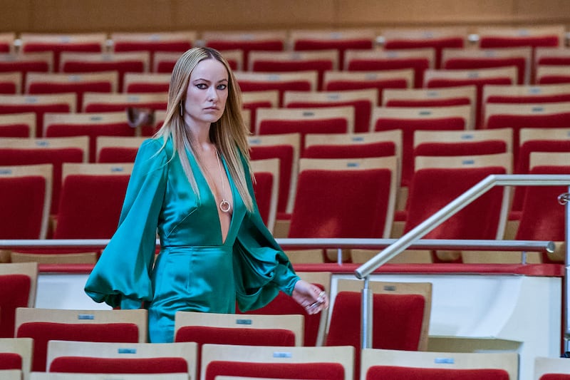 Olivia Wilde in BEHEMOTH! Photo by Justin Lubin/Searchlight Pictures. Courtesy of Searchlight Pictures. © 2026 Searchlight Pictures. All Rights Reserved.