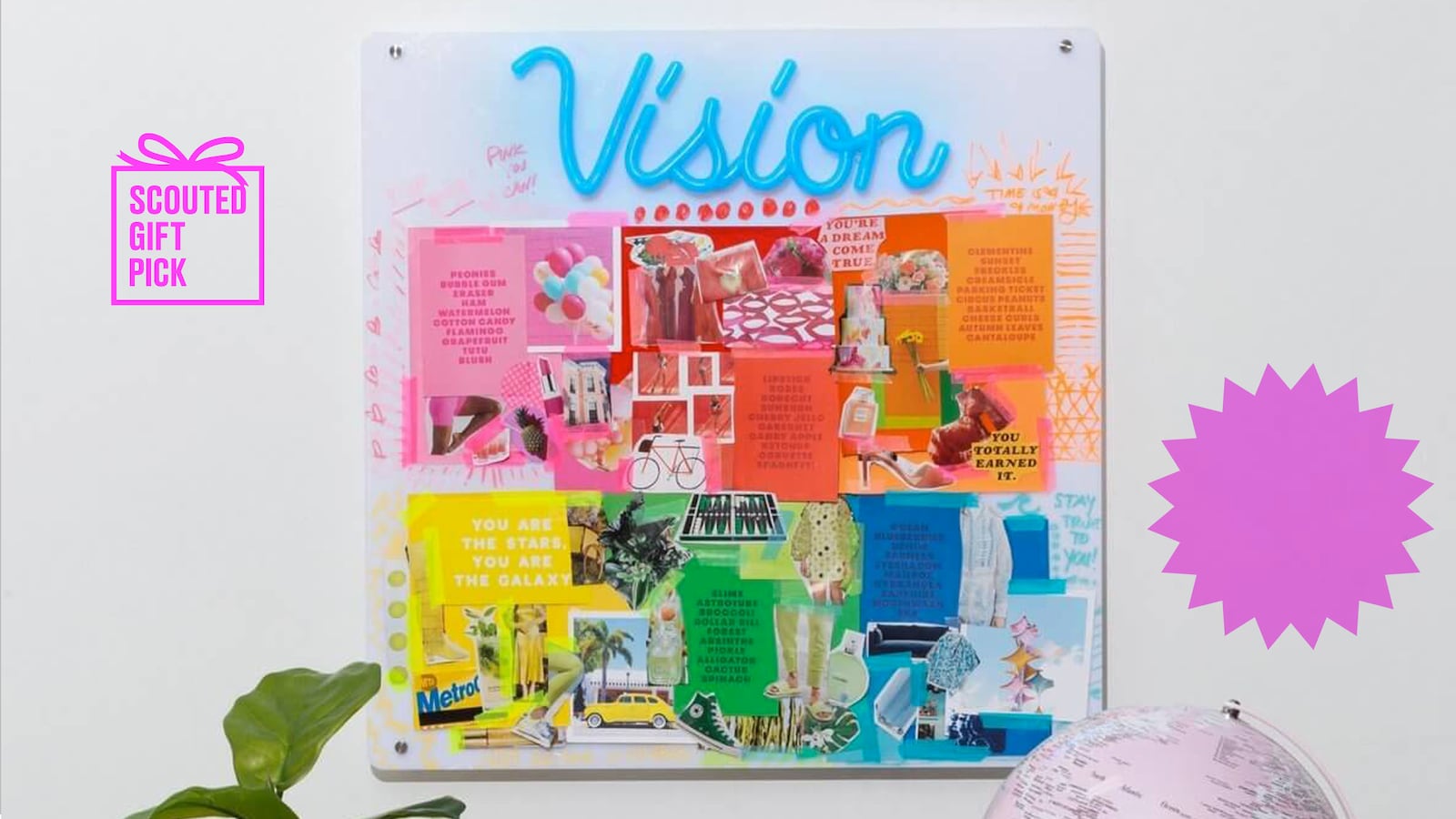 Bright Lite Neon Vision Board