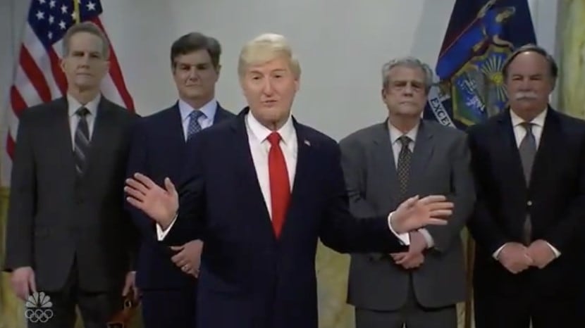 James Austin Johnson dusted off his Donald Trump wig to poke fun at the former president’s very bad week.