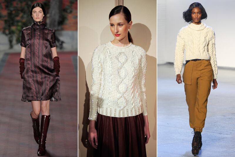 galleries/2012/02/19/fashion-week-s-wildest-trends-furs-cable-knits-and-more/new-york-fashion-week-crazy-trends-extreme-cableknits_m3ewni