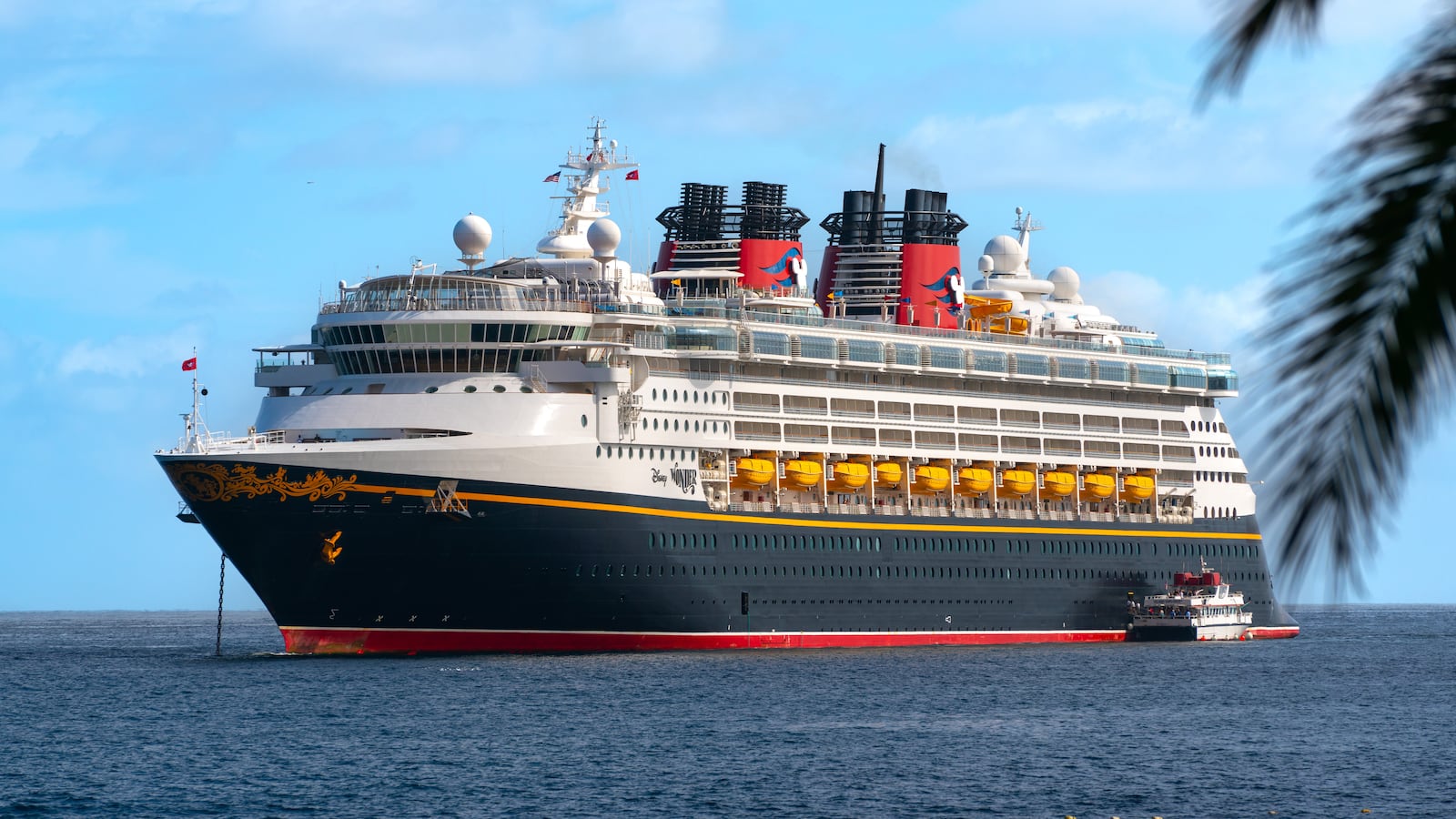 AVALON, CA - OCTOBER 26: General views of the Disney Wonder cruise ship at Avalon harbor on October 26, 2022 in Avalon, California. (Photo by AaronP/Bauer-Griffin/GC Images)